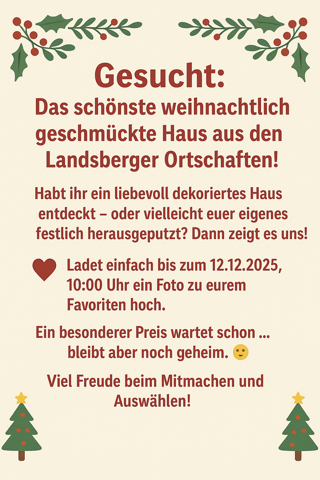 Weihnachtshaus 2025 © Stadt Landsberg