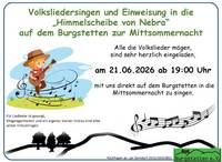 Flyer Burgstettenverein Volksliedersingen 2026