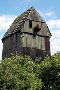 Ruine der Bockwindmühle in Petersdorf