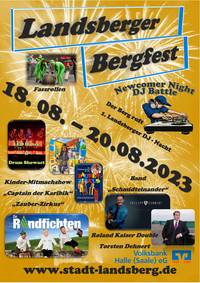 Plakat Bergfest 2023 © Stadt Landsberg