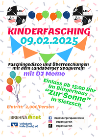 Kinderfasching Flyer 2025 &copy; Copyright 2025 Landsberger Spaßverein e.V.