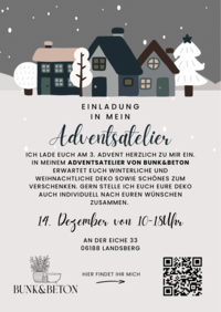 Blau Weiß Winterlich Illustrativ Weihnachtsfeier Weihnachten Feiertage Feier Winter Einladung © Clara Bunk