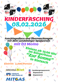 Kinderfasching Flyer 2026 &copy; 2026 Landsberger Spaßverein e.V. . Alle Rechte vorbehalten.