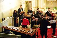 Mit Kammerorchester und Marimbaphon wartete schon der Musiksommer Gollma auf.