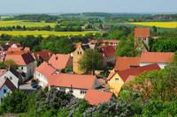 Blick auf den historischer Stadtkern von Landsberg
