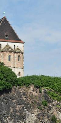 Das Landsberger Wahrzeichen - die Doppelkapelle St. Crucis auf dem Kapellenberg