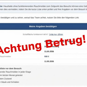 Achtung Betrugsmasche!