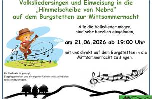 Flyer Burgstettenverein Volksliedersingen 2026