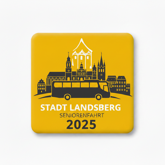 Logo Seniorenfahrt 2025 © Stadt Landsberg Logo Seniorenfahrt 2025