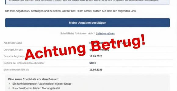 Achtung Betrugsmasche!
